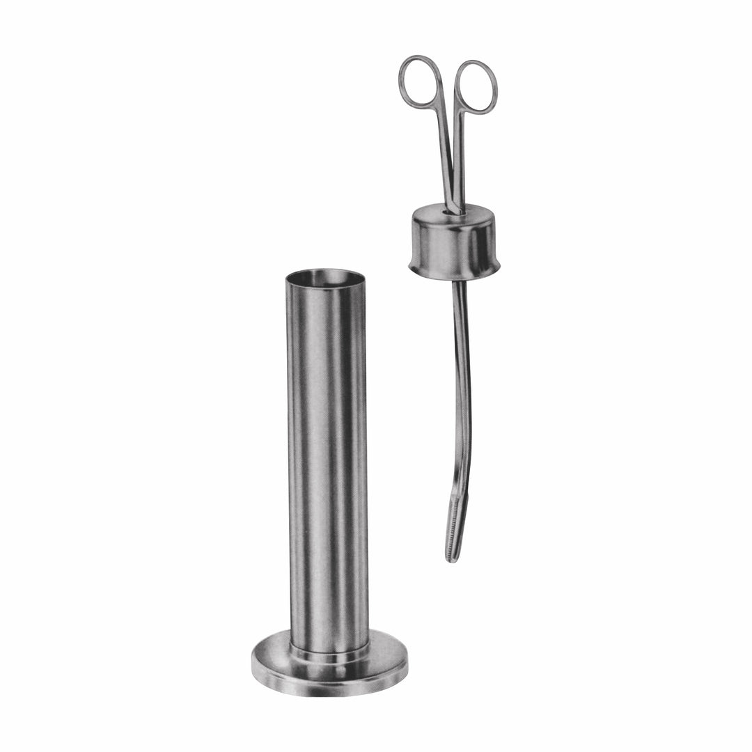 Forceps Jar With Cap 25.5 cm For Dressing Forceps 32 cm  (DF-600-7000B) by Dr. Frigz