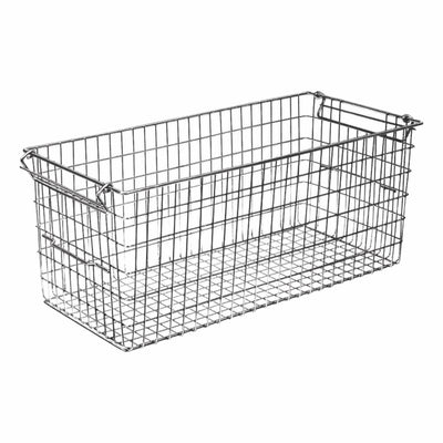Sterilizing Basket From Stainless Steel Stackable And Nestable  600 X 300X 260mm (DF-603-7004B)