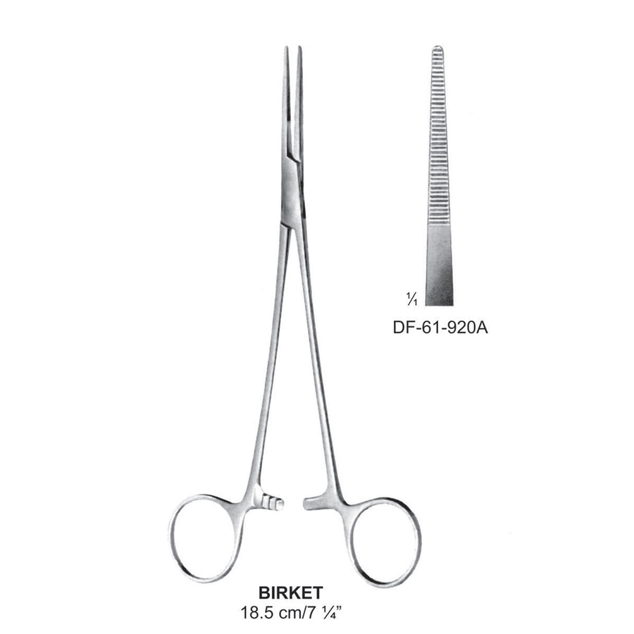 Birket Artery Forceps, Straight, 18.5cm (DF-61-920A) by Dr. Frigz