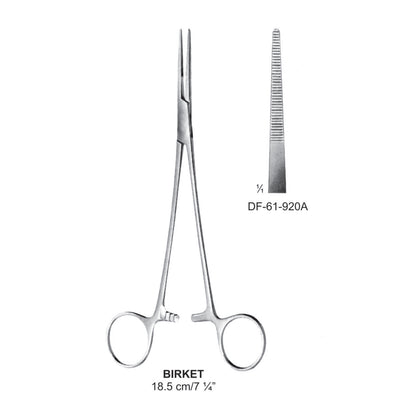 Birket Artery Forceps, Straight, 18.5cm (DF-61-920A)