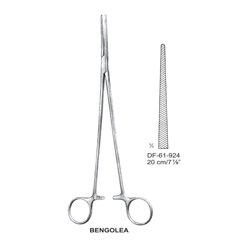 Bengolea Artery Forceps, Straight, 20cm (DF-61-924) by Dr. Frigz