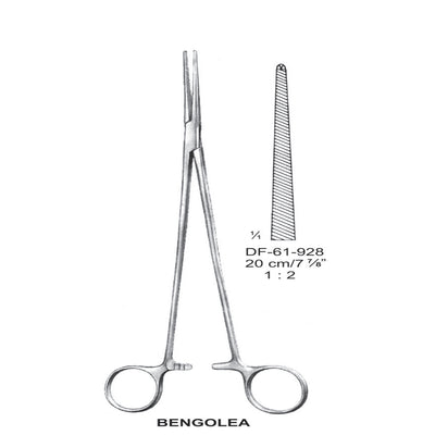 Bengolea Artery Forceps, Straight, 1X2 Teeth, 20cm (DF-61-928)
