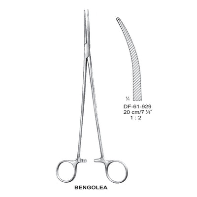 Bengolea Artery Forceps, Curved, 1X2 Teeth, 20cm (DF-61-929) by Dr. Frigz