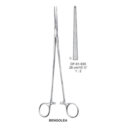Bengolea Artery Forceps, Straight, 1X2 Teeth, 26cm (DF-61-930) by Dr. Frigz