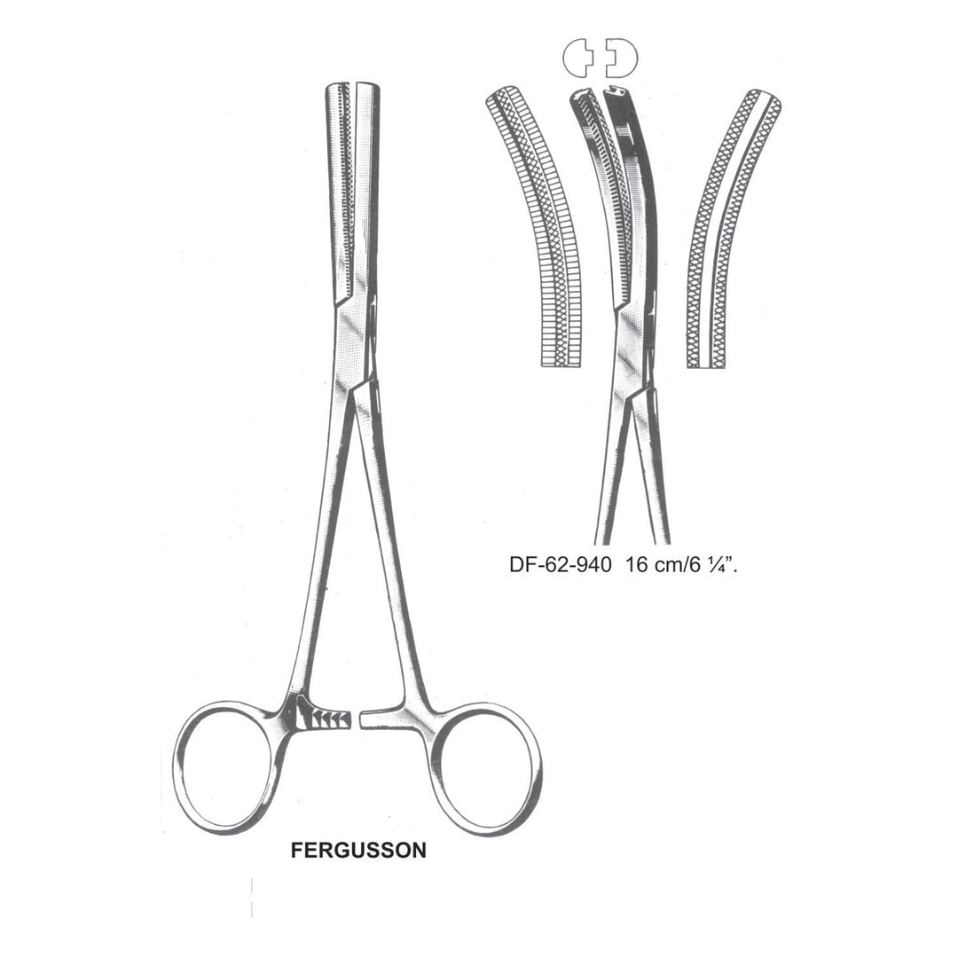 Fergusson Forceps, Curved, 16cm (DF-62-940) by Dr. Frigz