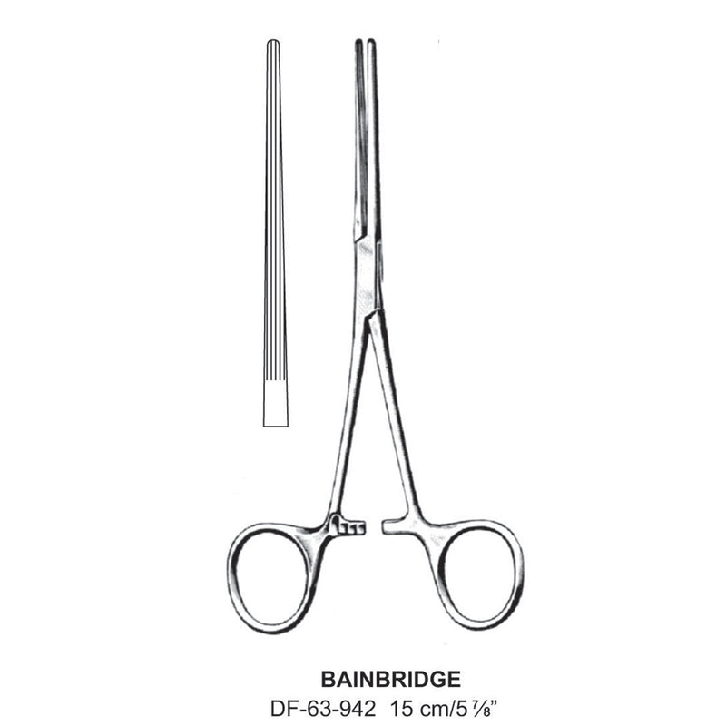 Bainbridge Artery Forceps, Straight, 15cm (DF-63-942) by Dr. Frigz