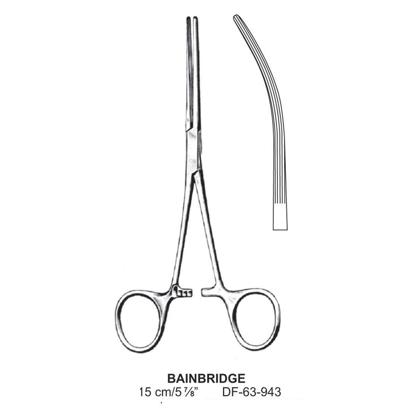 Bainbridge Artery Forceps, Curved, 15cm (DF-63-943) by Dr. Frigz