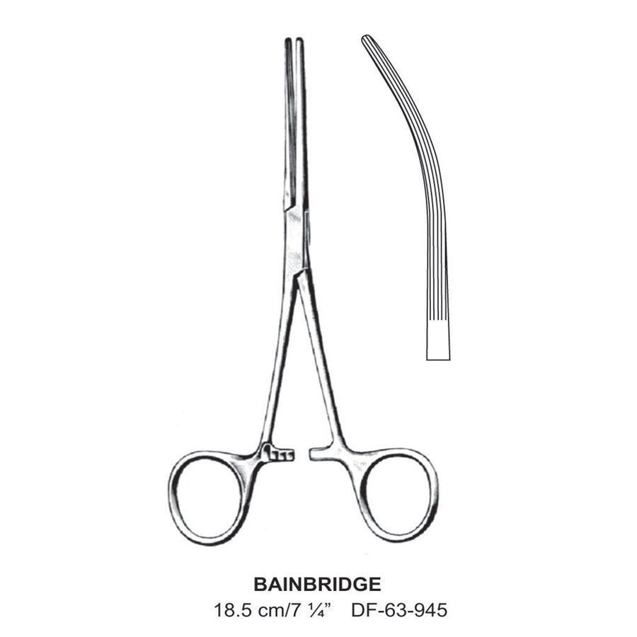 Bainbridge Artery Forceps, Curved, 18.5cm (DF-63-945) by Dr. Frigz