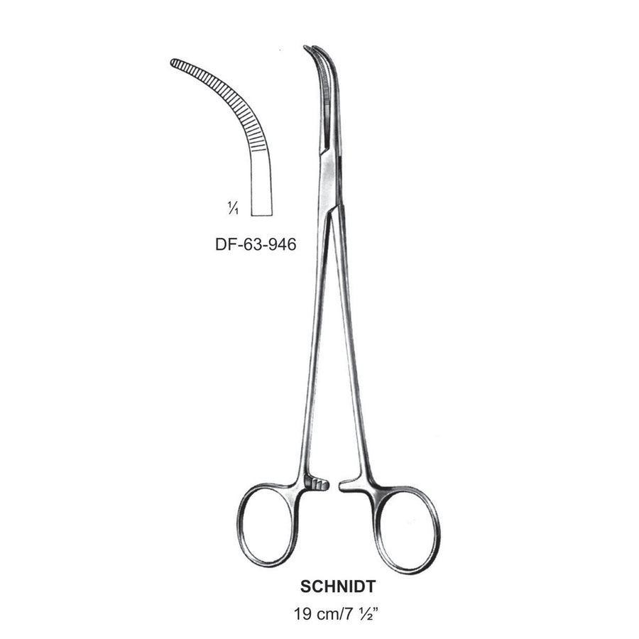 Schnidt Artery Forceps, More Curved, 19cm (DF-63-946) by Dr. Frigz