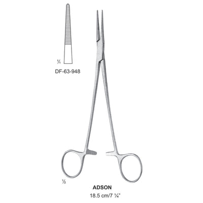 Adson Artery Forceps, Straight, 18.5cm (DF-63-948)