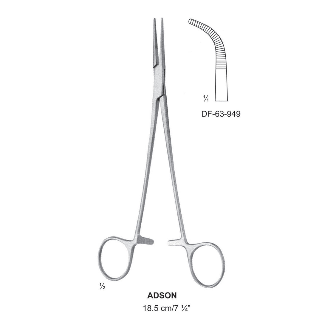 Adson Artery Forceps, Curved, 18.5cm (DF-63-949) by Dr. Frigz