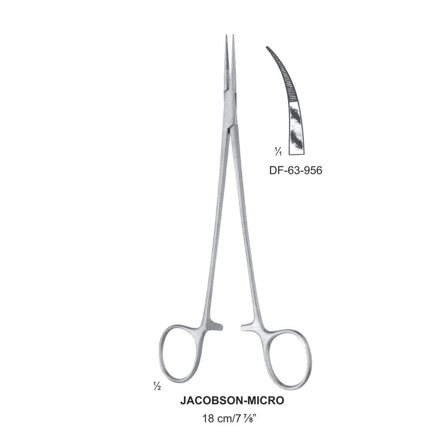 Jacobson-Micro Artery Forceps, Curved, 18cm  (DF-63-956) by Dr. Frigz