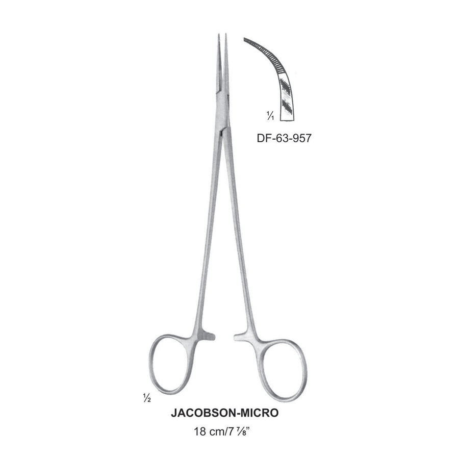 Jacobson-Micro Artery Forceps, Curved, 18cm  (DF-63-957) by Dr. Frigz