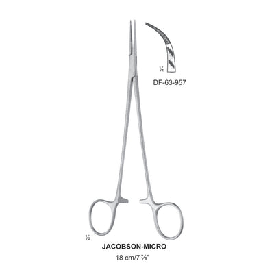 Jacobson-Micro Artery Forceps, Curved, 18cm  (DF-63-957)