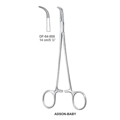 Adson-Baby Dissecting Forceps, Curved, 14cm  (DF-64-959)