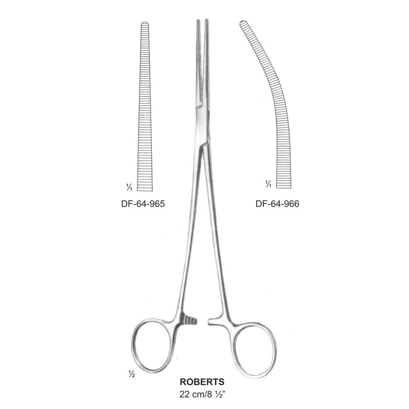 Roberts Dissecting Forceps, Straight, 22cm  (DF-64-965) by Dr. Frigz