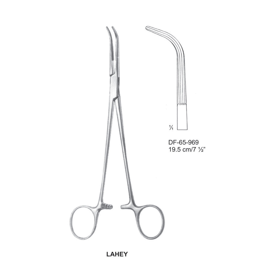 Lahey Artery Forceps, Curved, 19.5cm (DF-65-969) by Dr. Frigz