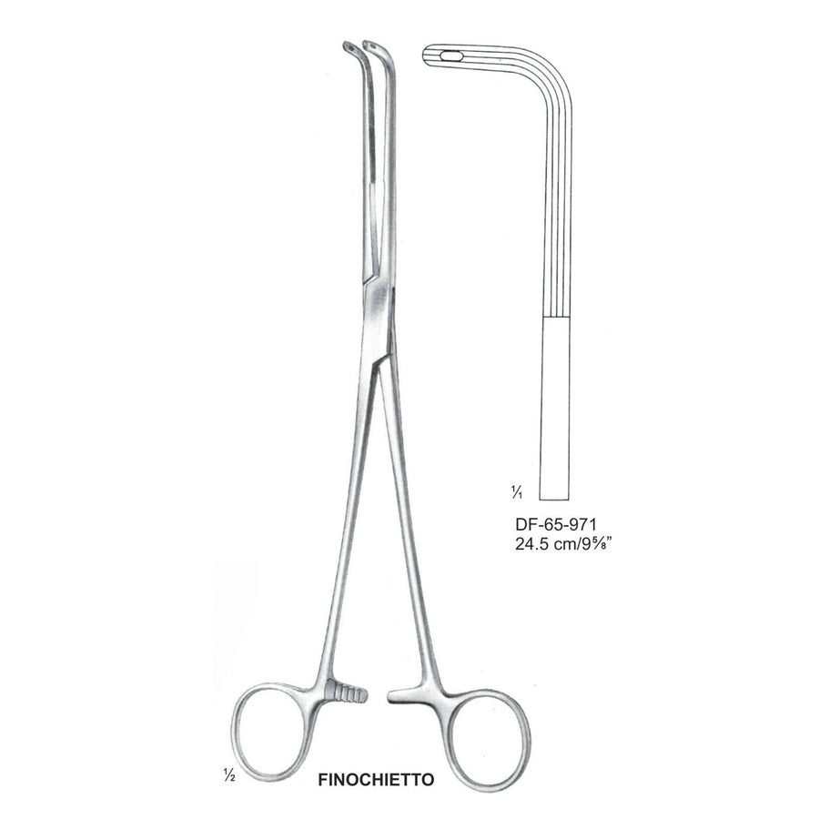 Finocchietto Forceps, Curved, 24.5cm (DF-65-971) by Dr. Frigz