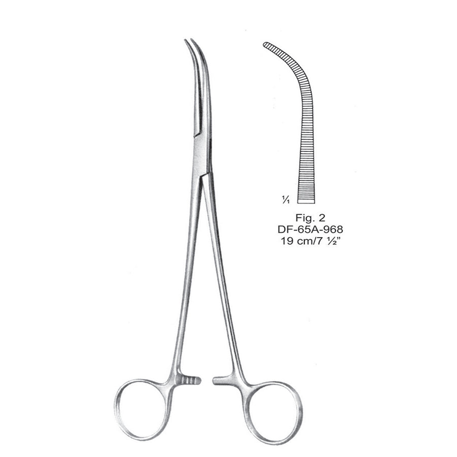 Ligature Forceps, Curved, Fig.2, 19cm (DF-65A-968) by Dr. Frigz