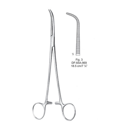 Ligature Forceps, Curved, Fig.3, 18.5cm (DF-65A-969) by Dr. Frigz