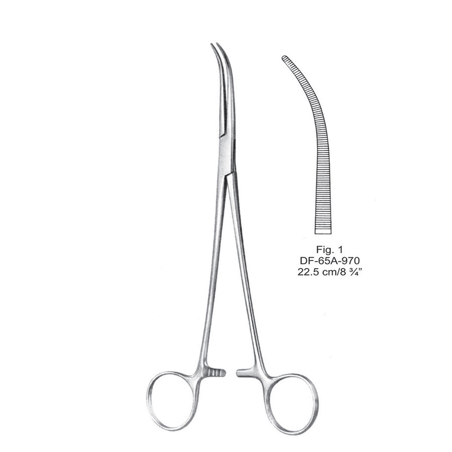 Ligature Forceps, Curved, Fig.1, 22.5cm (DF-65A-970) by Dr. Frigz