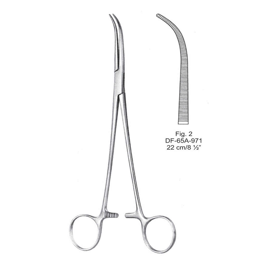 Ligature Forceps, Curved, Fig.2, 22cm (DF-65A-971) by Dr. Frigz