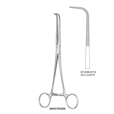 WikStraightoem Ligature Forceps, Curved, 24.5cm (DF-65B-977A) by Dr. Frigz