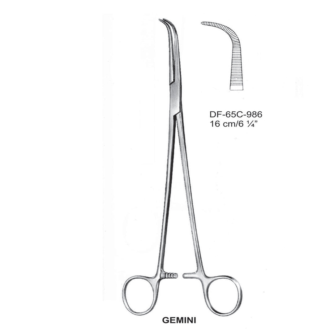 Gemini Ligature Forceps, Curved, 16cm (DF-65C-986) by Dr. Frigz