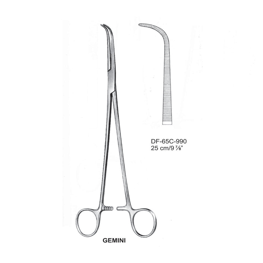 Gemini Ligature Forceps, Curved, 25cm (DF-65C-990) by Dr. Frigz