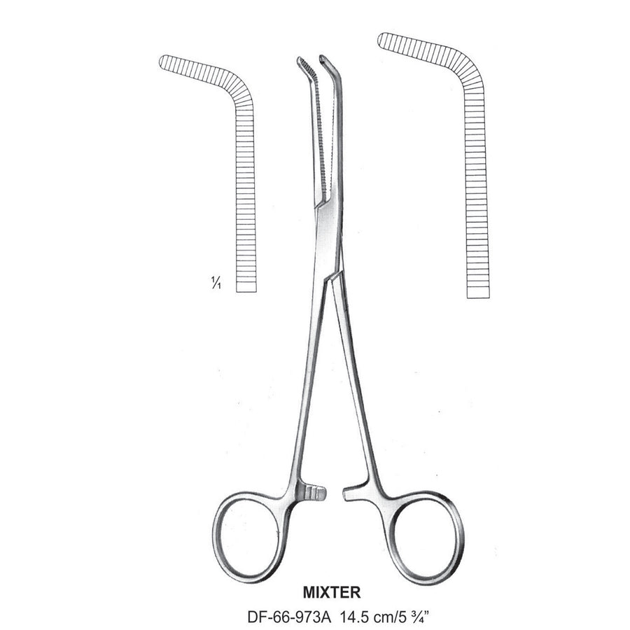 Mixter Ligature Forceps, Angled, 14.5cm (DF-66-973A) by Dr. Frigz