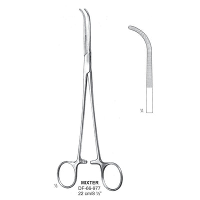 Mixter Ligature Forceps, Curved, 22cm (DF-66-977)