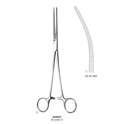 Sarot Artery Forceps, Curved, 24cm (DF-67-983)