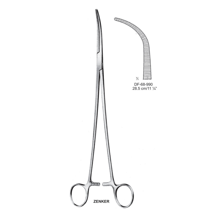 Zenker Artery Forceps, Strongly Curved, 29.5cm (DF-68-990) by Dr. Frigz