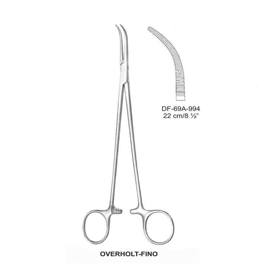 Overholt-Fino Artery Forceps, Curved, 22cm (DF-69A-994) by Dr. Frigz