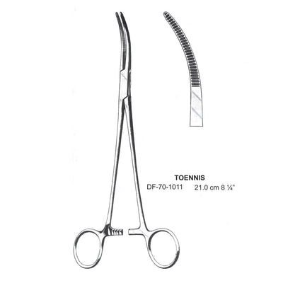 Toennis Dissecting Forceps, Curved, 21cm (DF-70-1011) by Dr. Frigz