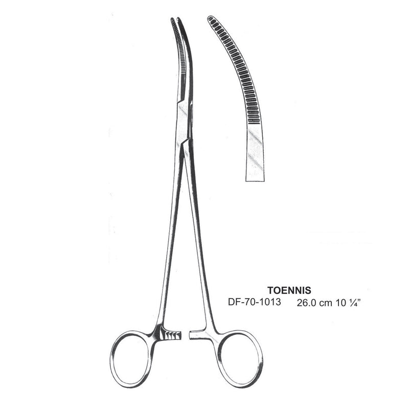 Toennis Dissecting Forceps, Curved, 26cm (DF-70-1013) by Dr. Frigz