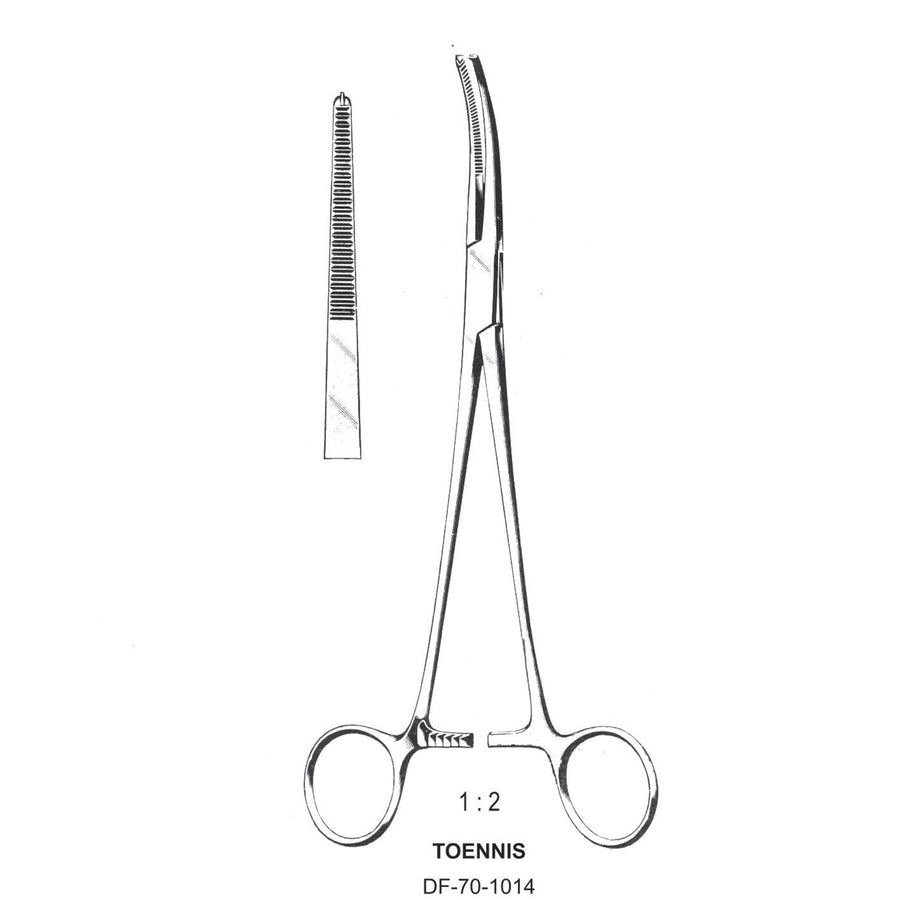 Toennis Dissecting Forceps, Straight, 1X2 Teeth, 21cm (DF-70-1014) by Dr. Frigz