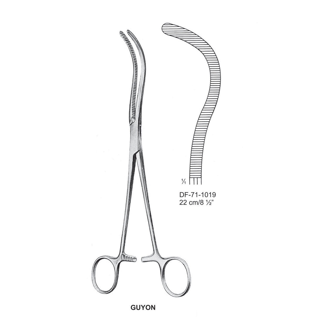Guyon Kidney Pedicle Forceps, 22cm (DF-71-1019) by Dr. Frigz