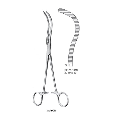 Guyon Kidney Pedicle Forceps, 22cm (DF-71-1019)