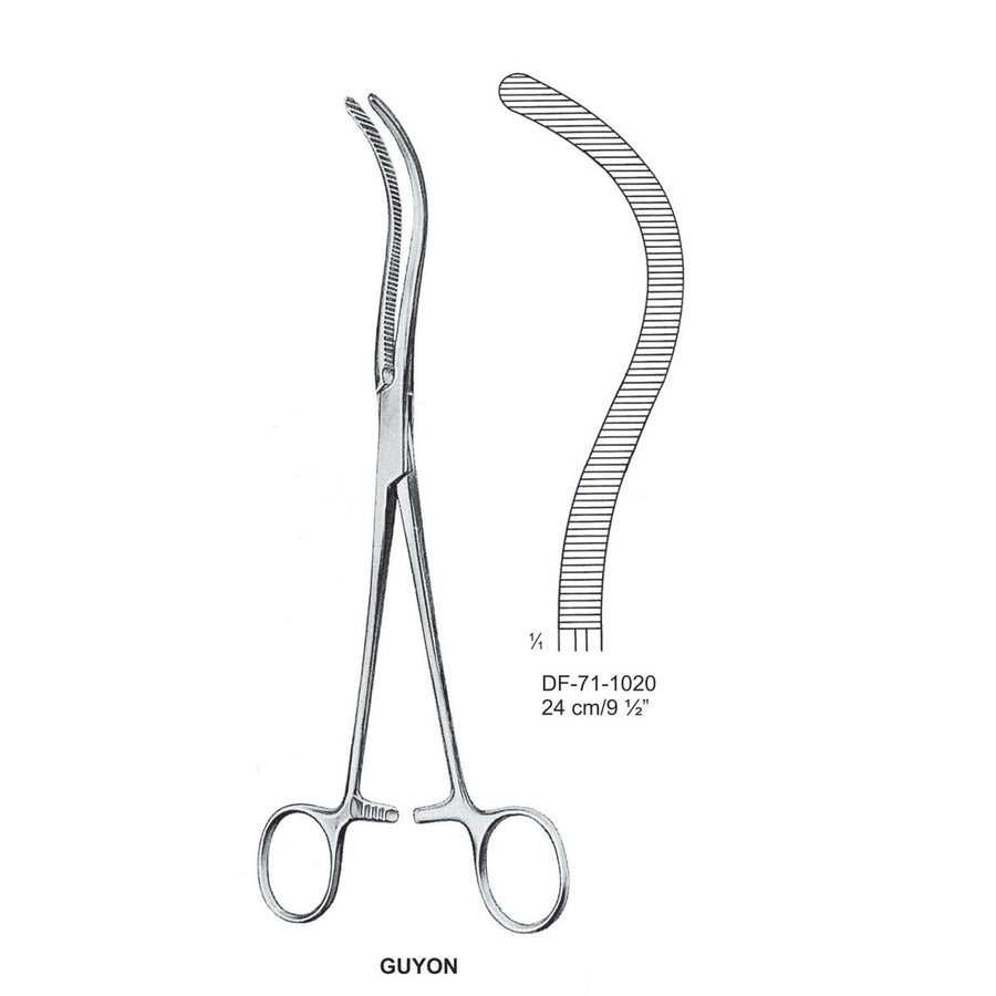 Guyon Kidney Pedicle Forceps, 24cm (DF-71-1020) by Dr. Frigz