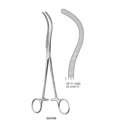 Guyon Kidney Pedicle Forceps, 24cm (DF-71-1020)