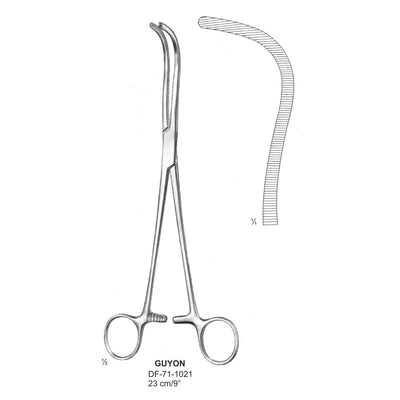 Guyon Kidney Pedicle Forceps, Long, 23cm (DF-71-1021)
