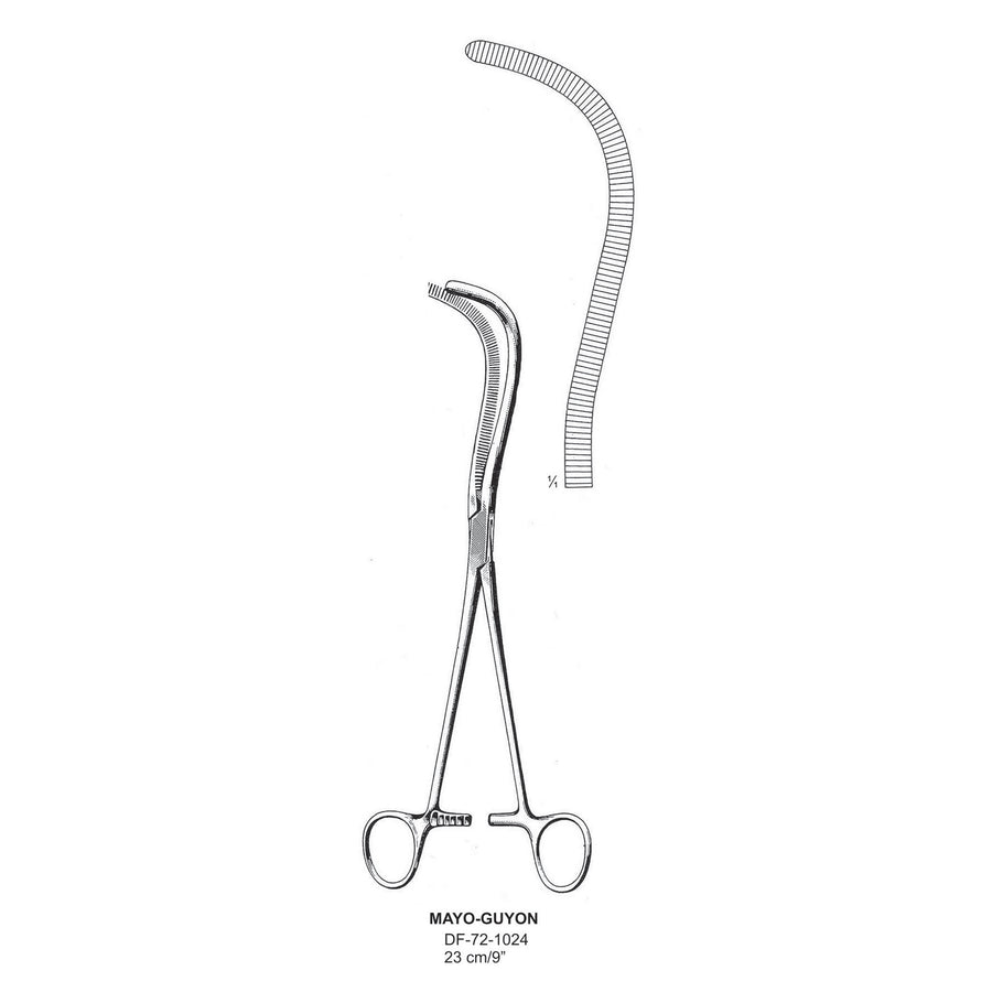 Mayo-Guyon Kidney Pedical Forceps,  23cm (DF-72-1024) by Dr. Frigz