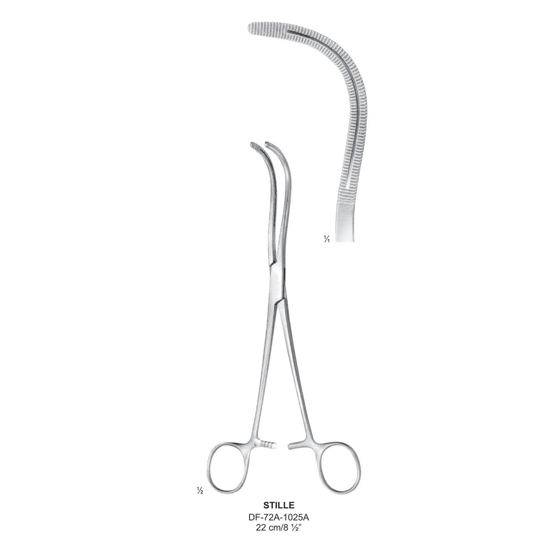 Stille Kidney Pedical Clamps, 22cm (DF-72A-1025A) by Dr. Frigz