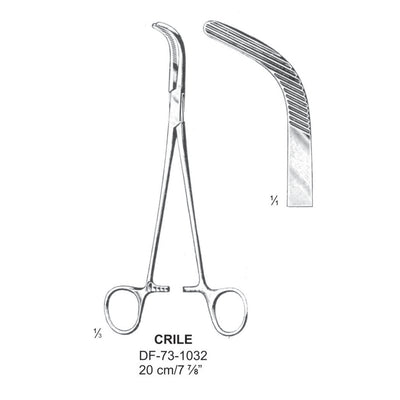 Crile Gall Duct Clamps, 20cm (DF-73-1032) by Dr. Frigz