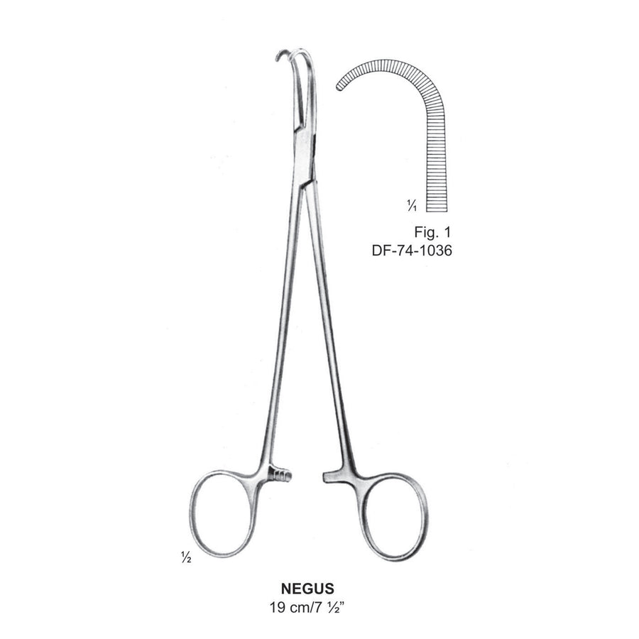 Negus Artery Forceps, Curved, Fig.1, 19cm (DF-74-1036) by Dr. Frigz