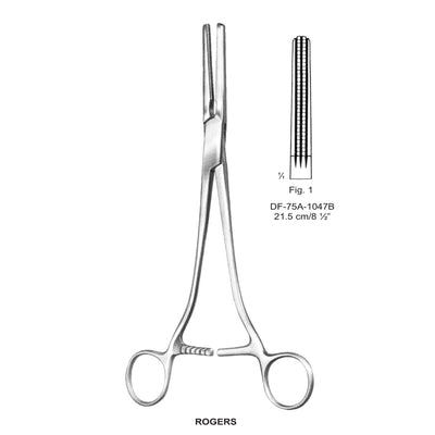 Rogers Hysterectomy Forceps, Fig.1, 21.5cm (DF-75A-1047B)