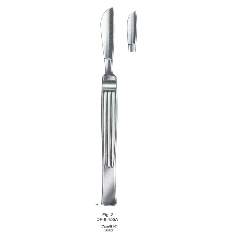 Operating Knives Fig. 2, Solid 17cm  (DF-8-155A) by Dr. Frigz