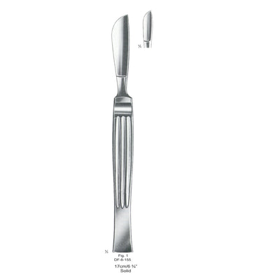 Operating Knives Fig. 1, Solid 17cm  (DF-8-155) by Dr. Frigz