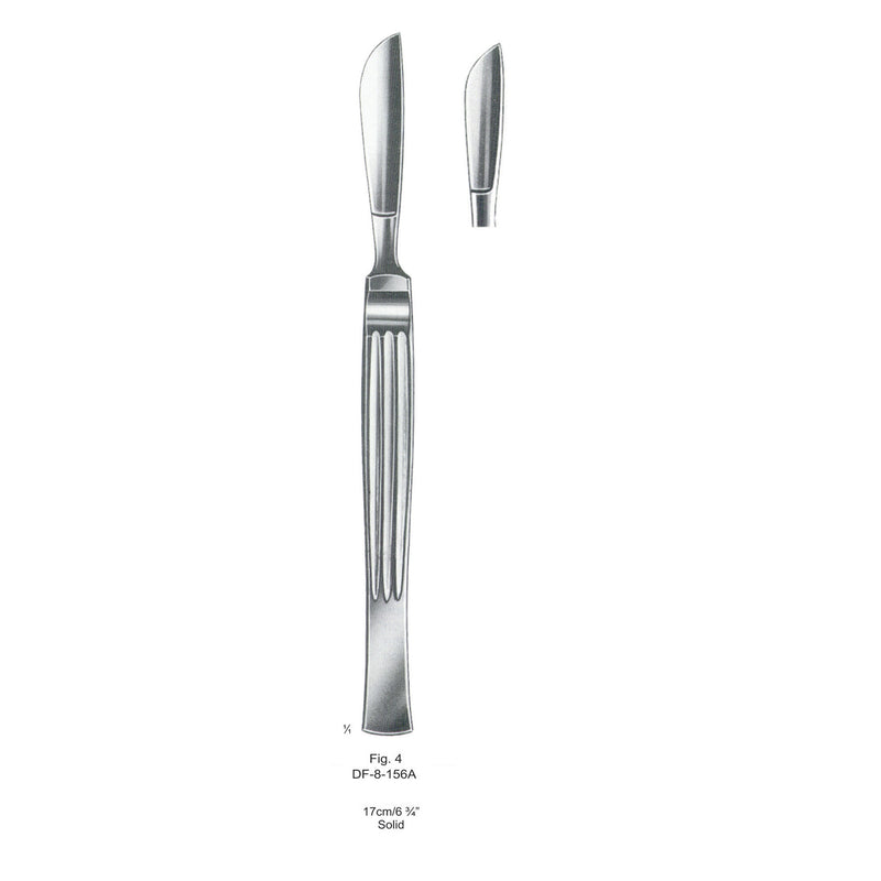 Operating Knives Fig. 4, Solid 17cm  (DF-8-156A) by Dr. Frigz